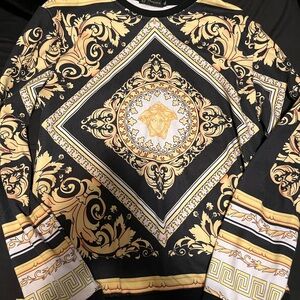 Black and gold sweatshirt